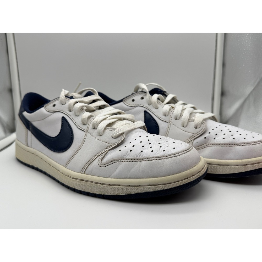 Nike Air Jordan 1 Retro Low OG Midnight Navy White 705329-106 Mens Size 9